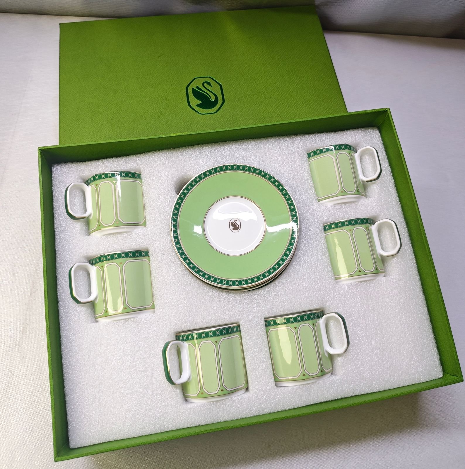 Swarovski Turkish coffee set of six cups with saucers available with many colors - Image 15 of 18